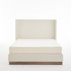 Hosford Upholstered Wingback Bed Queen Size.