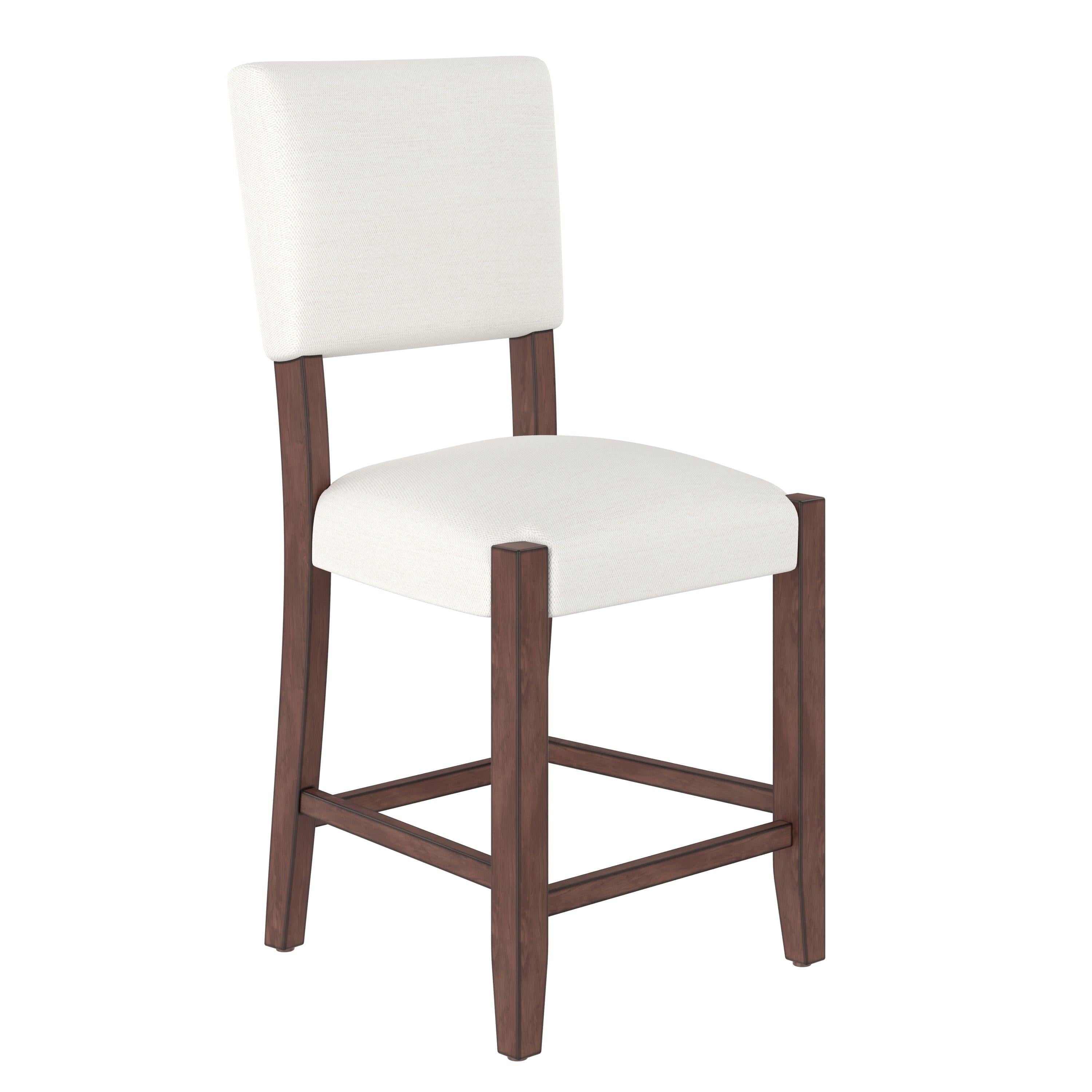 Mid Century Modern Bar Stools Set of 2 - Comfortable Kitchen Seating.