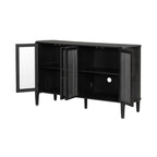 Stylish Black Storage Cabinet for Living Room.