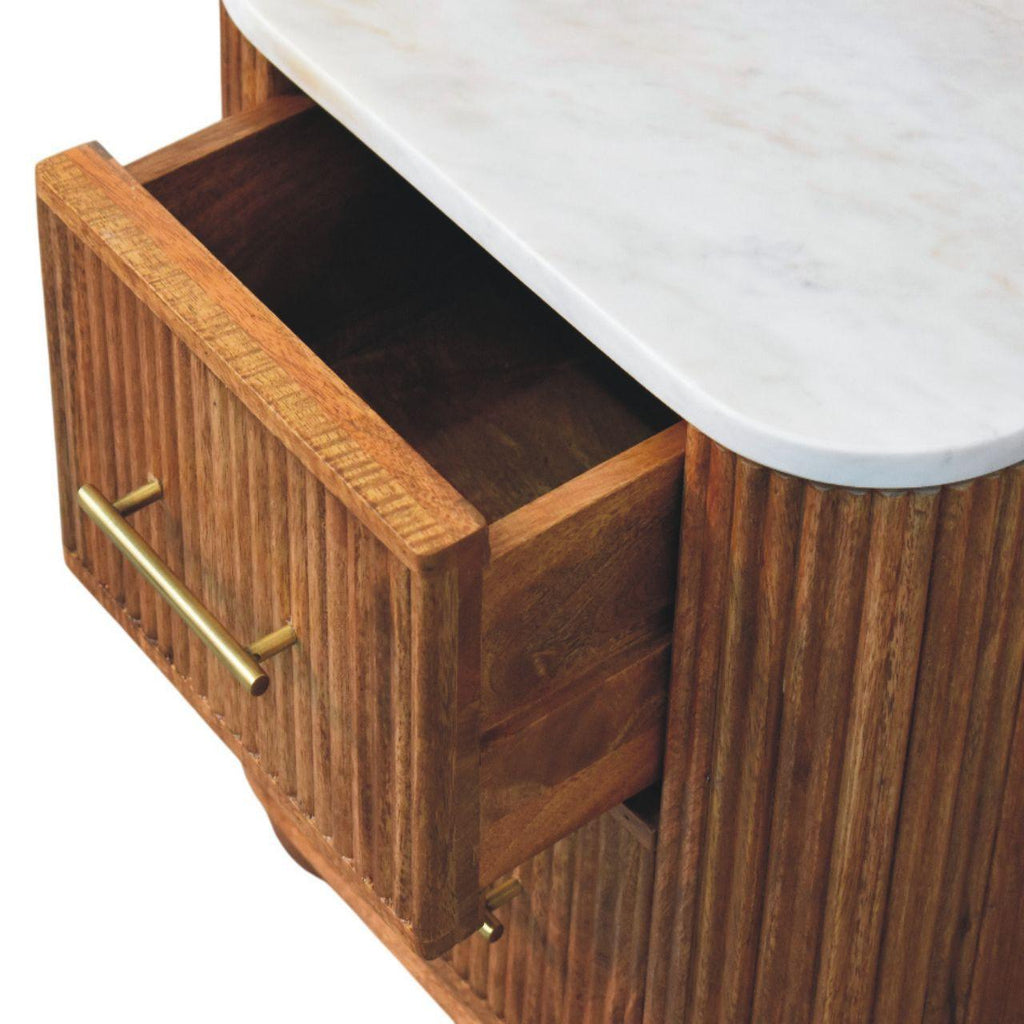 Solid Wood Bedside Table - Artisan Furniture Aurora.