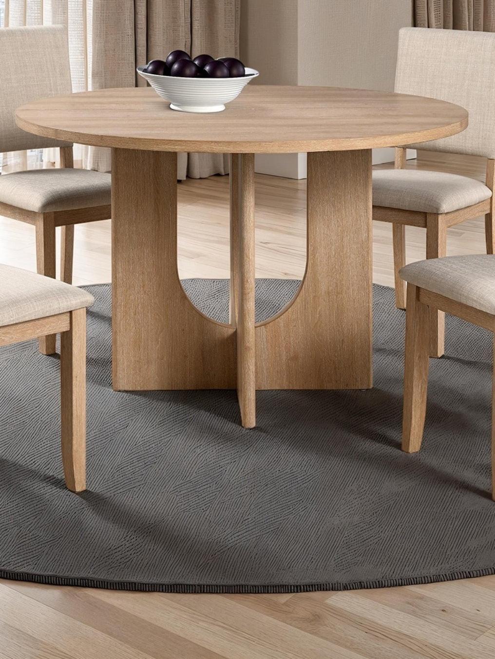 5pc Dining Set Natural Color for Dining Room.