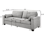 Modern Loveseat Sofa for Small Spaces with Removable Cover.