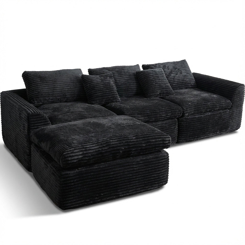 High-Resilience Boneless Sponge Sofa - Flexible Configurations.