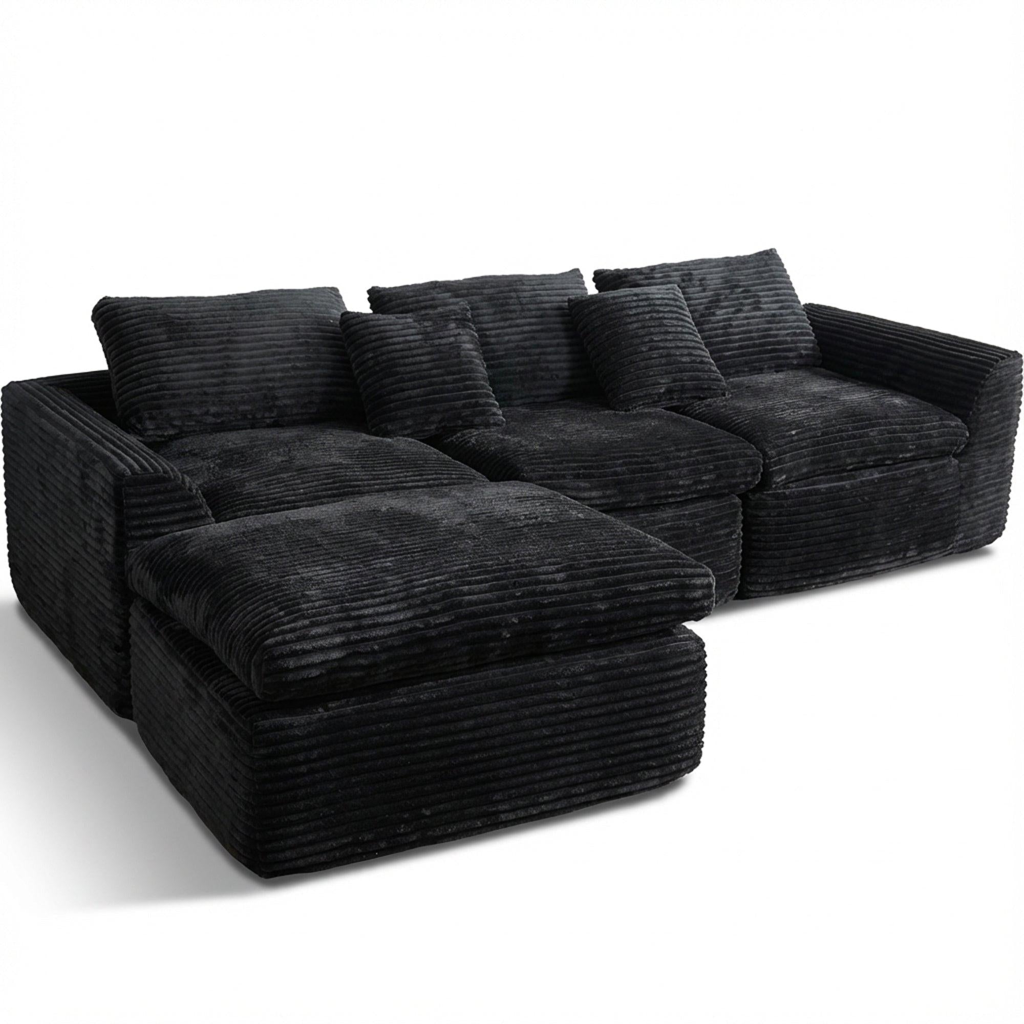 High-Resilience Boneless Sponge Sofa - Flexible Configurations.