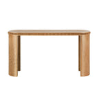 Vintage Beaded Console Table with Reversible Curved Legs.