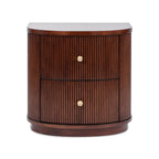 Valentine 24' Beech Wood Storage Side Table.