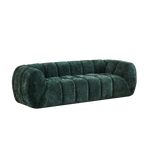 Chenille Foam Sofa - Modern Quilted Design for Comfort.