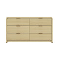 Grace 60' Dresser in Natural Oak (6-Drawer)