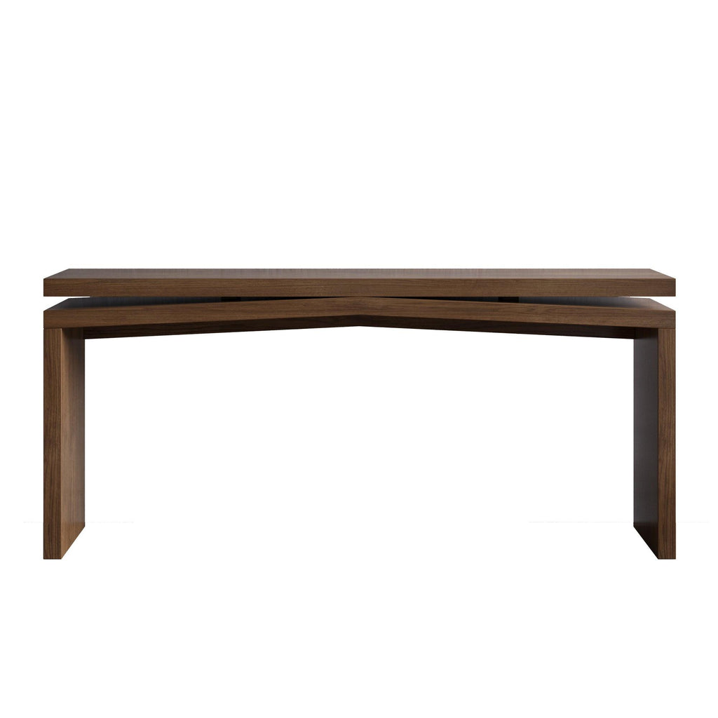 65-Inch Solid Wood Console Table - Rustic Entryway Solution.