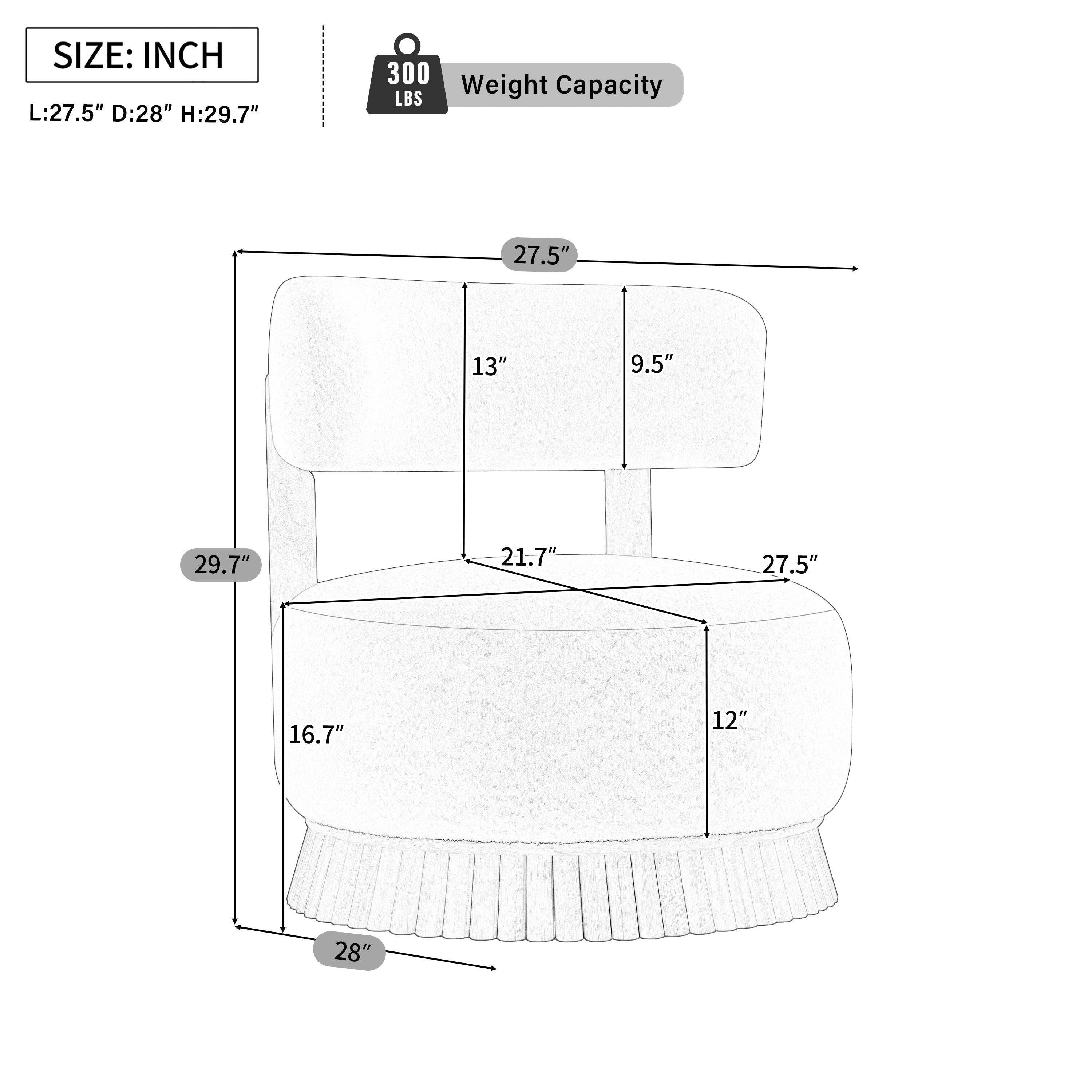 Modern Farmhouse Armless Chair for Living Room and Bedroom.