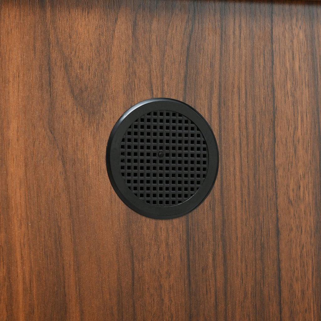 Wood Sideboard with Wave Design & Storage