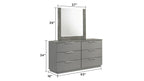 Elara Dresser with Two-Tone Finish and Ample Storage.