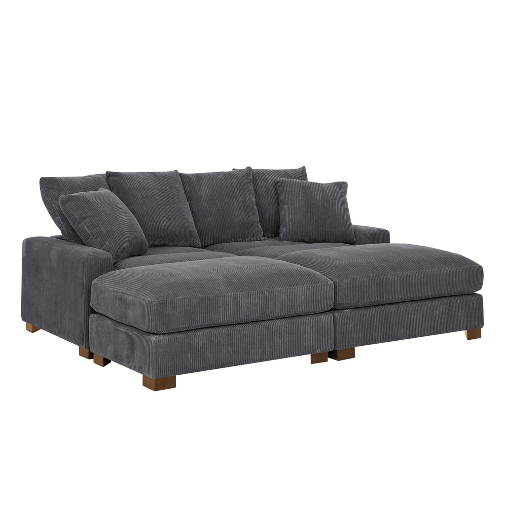Zaheer 86'' Corduroy Sofa for Living Room.