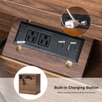 Modern Nightstand with Drawer Storage for Bedroom.