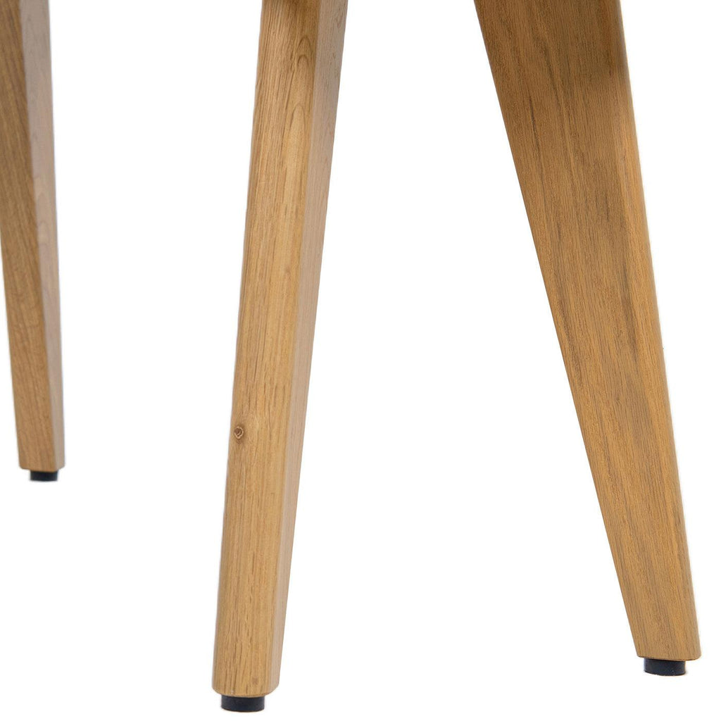 Capri 41.5' Solid Red Oak Wood Bench, Natural Brown Red Oak.