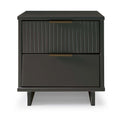 Granville 18' Nightstand in Charcoal Gray (2-Drawer)