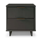 Granville 18' Nightstand in Charcoal Gray (2-Drawer)