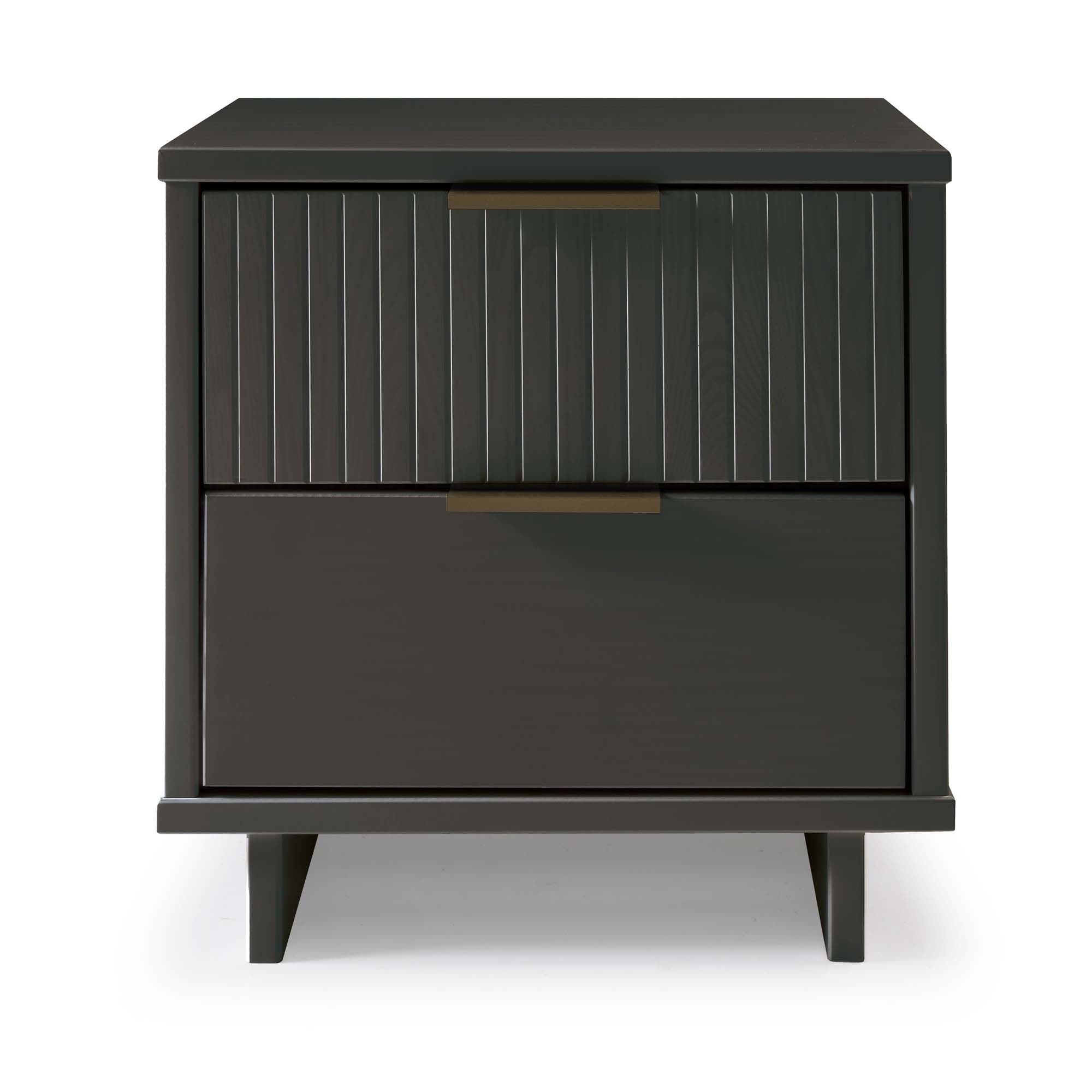 Granville 18' Nightstand in Charcoal Gray (2-Drawer)