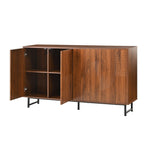 Walnut Mid-Century Modern Sideboard Buffet Cabinet.