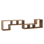2 Pieces Cube TV Stand for Versatile Living Room Setup.