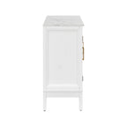 Storage Cabinet for Entrance - Large White Cabinet with 3 Doors.