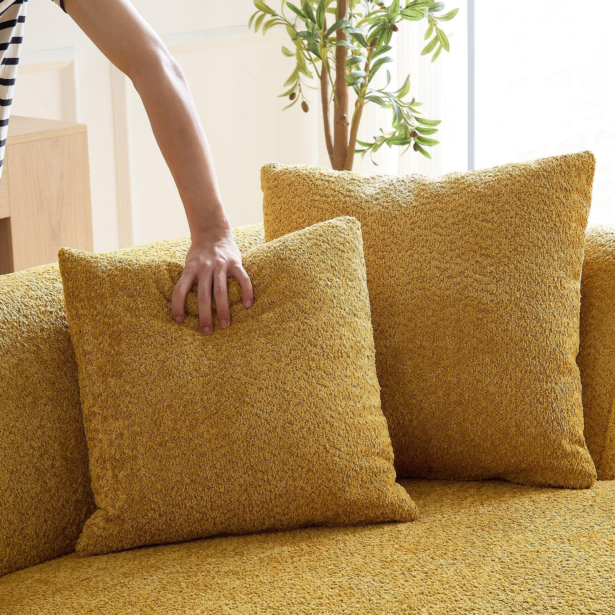 Curved Mid Century Modern Sofa for Comfortable Living.