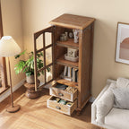 Rustic Wooden Storage Cabinet for Living Room & Bedroom.