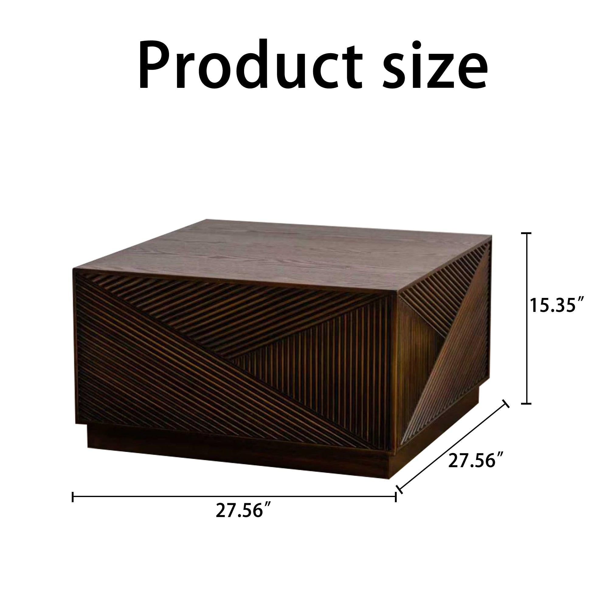 Modern Square Coffee Table for Living Room.