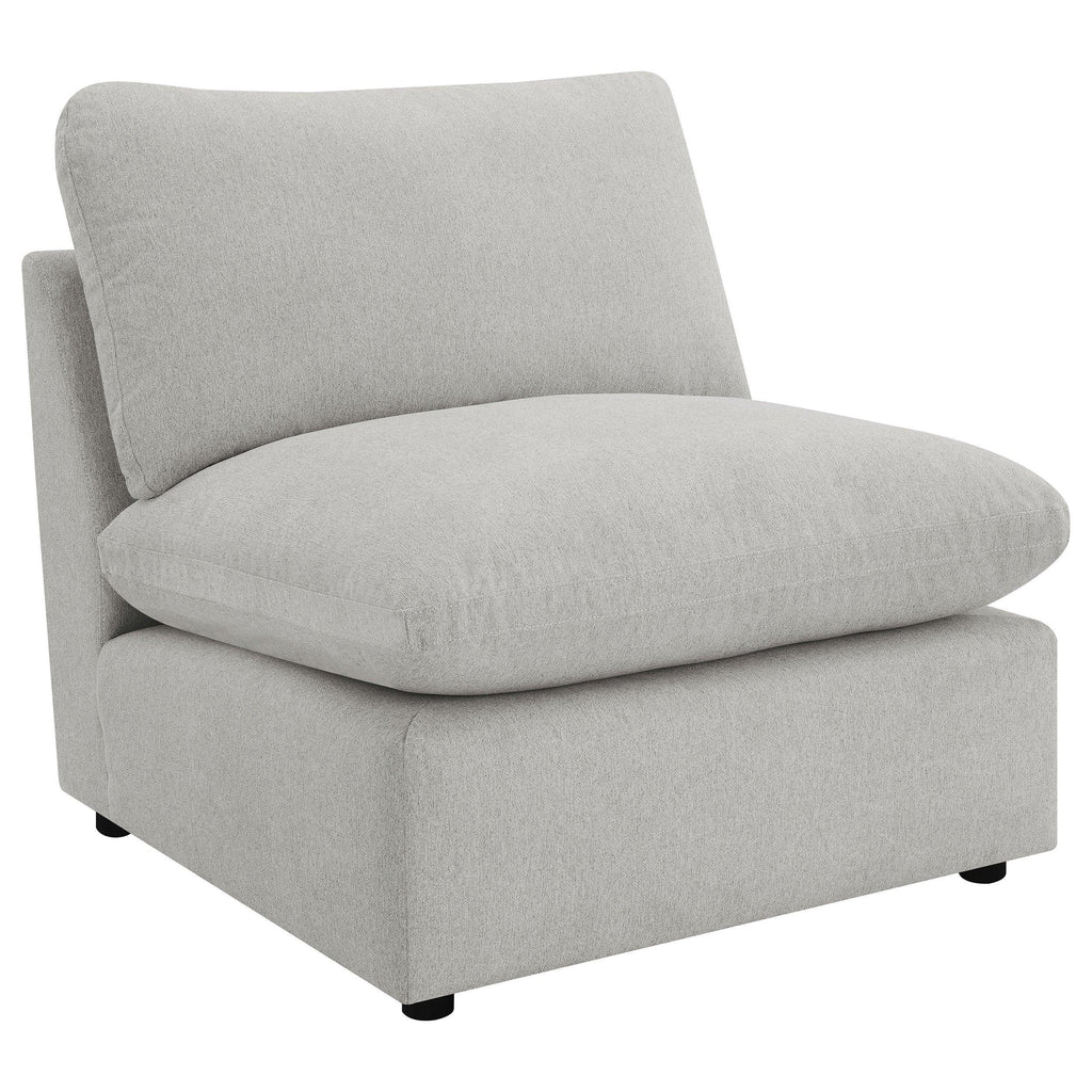 Hollander Grey 5-Piece Modular Power Reclining Sectional.