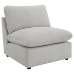 Hollander Grey 5-Piece Modular Power Reclining Sectional.