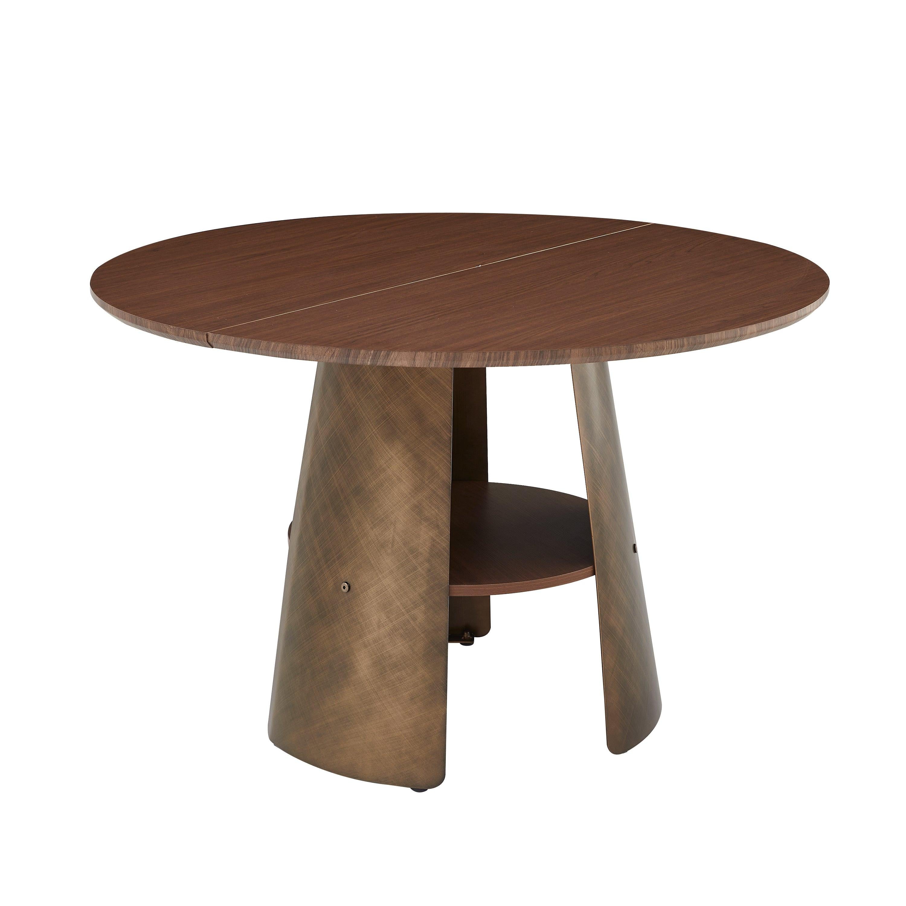 47.25 Inch Round Dining Table for 4-6 People.