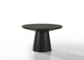 Jacopo Round Black Coffee Table - 29' with Pedestal Base.