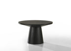 Jacopo Round Black Coffee Table - 29' with Pedestal Base.