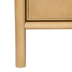Natural Storage Cabinet with 6 Drawers for Living Room.