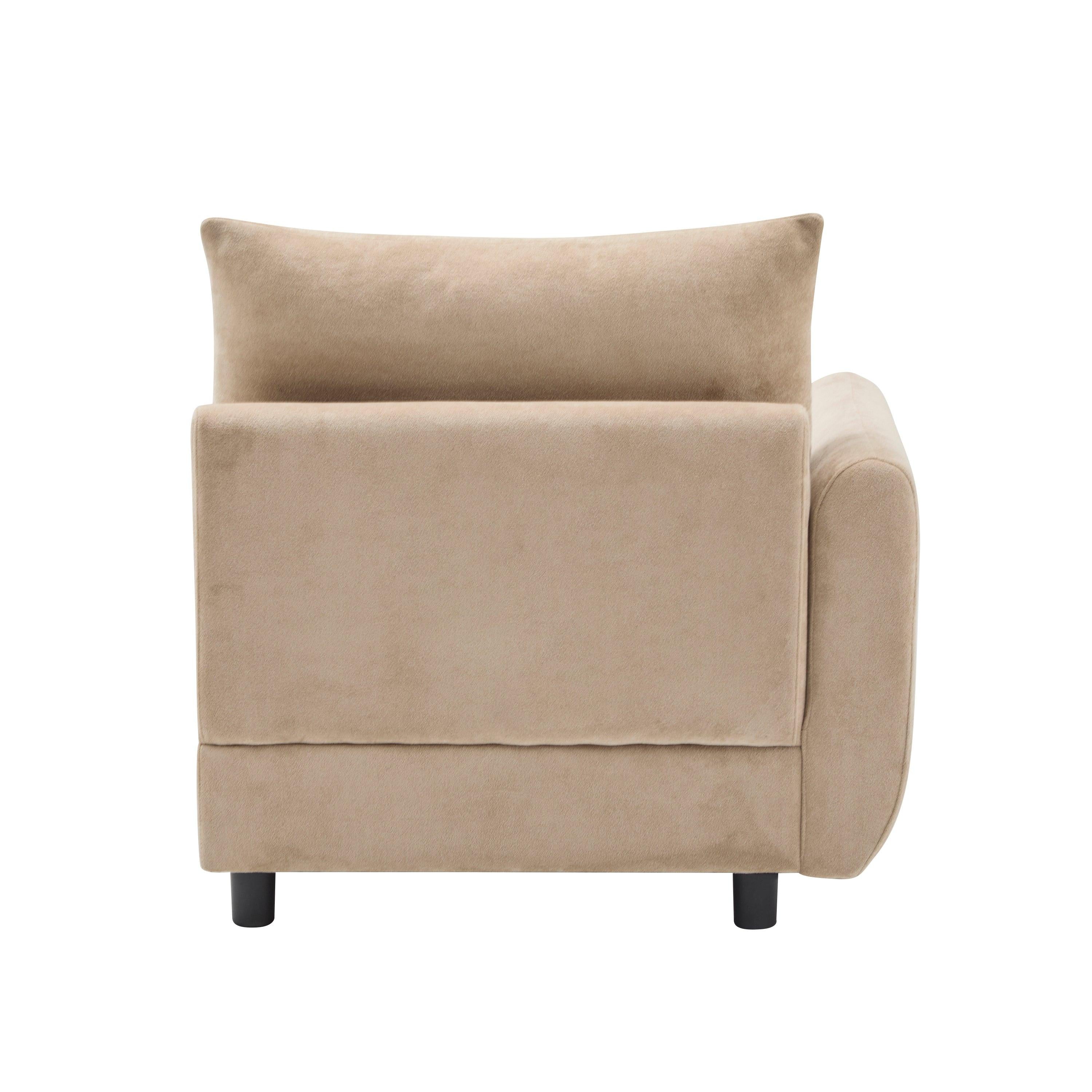 L Shaped Modular Sectional Sofa - Nomad 4-Piece Couch.