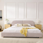 King Size Upholstered Bed Frame - Modern Minimalist Design.