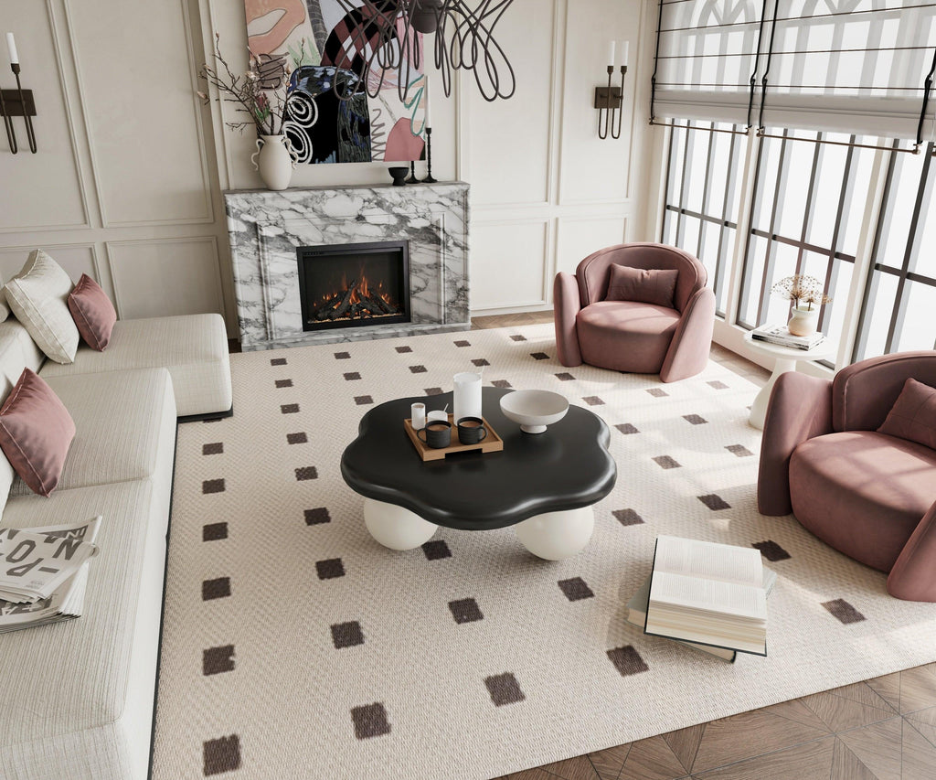 35' Cloud Shaped Coffee Table for Small Apartments.