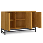 Oak Sideboard Buffet with 3 Doors and Storage.
