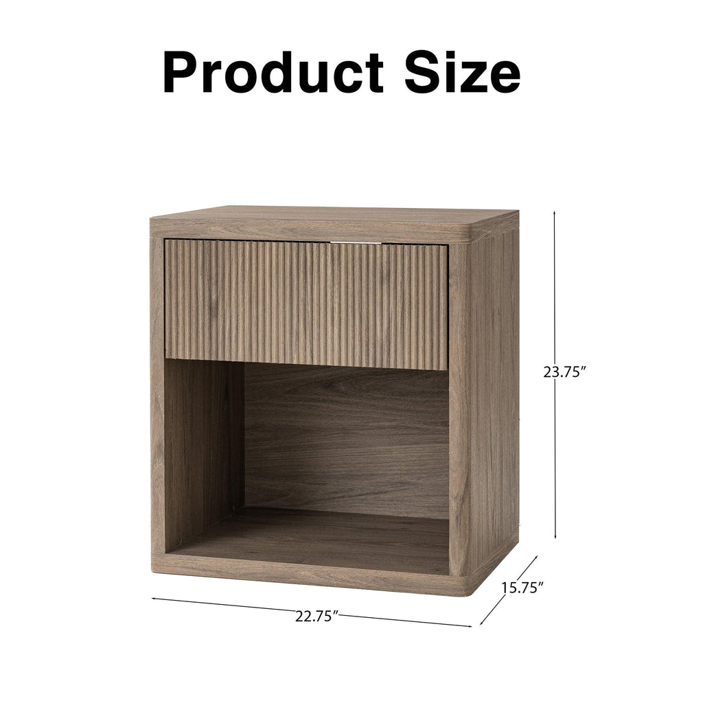 Large Nightstand with Storage for Bedroom and Living Room.