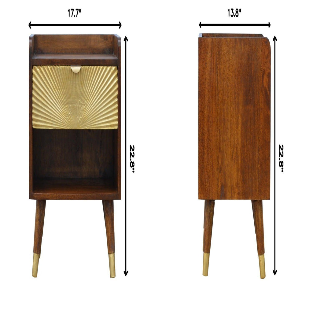 Manila Gold One Drawer nightstand.
