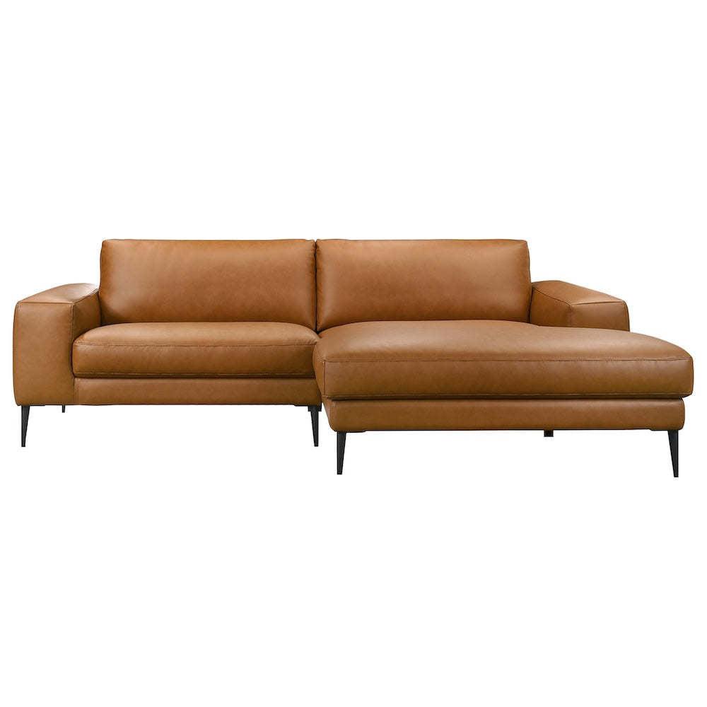 Easley Mid Century Modern Vegan Leather Sofa.