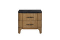 2 Drawer Nightstand (Stone Top).