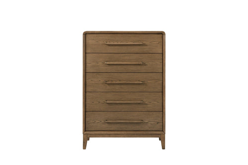 Solid Wood Chest in Latte Finish.