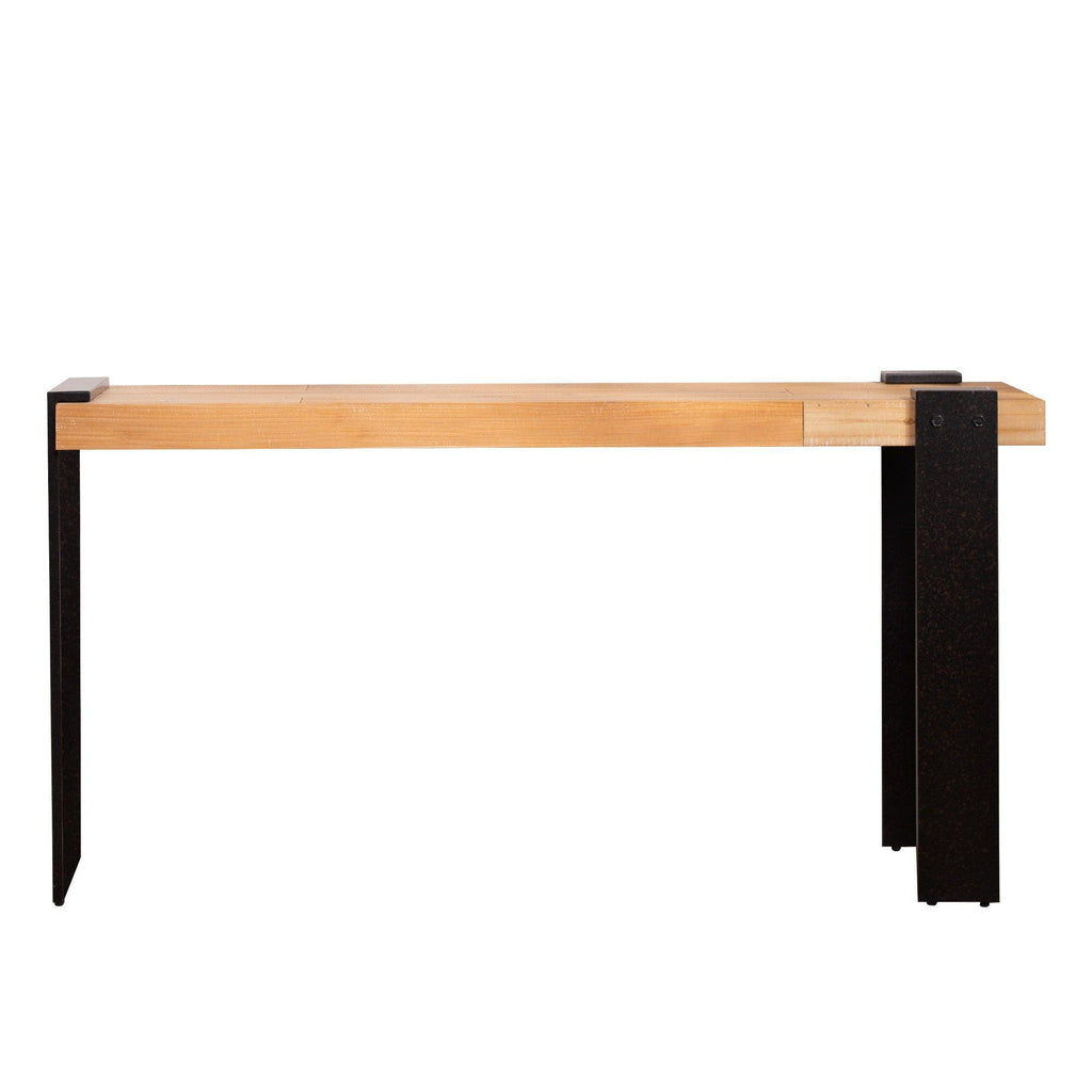 Rustic Industrial Console Table for Entryway & Living Rooms.