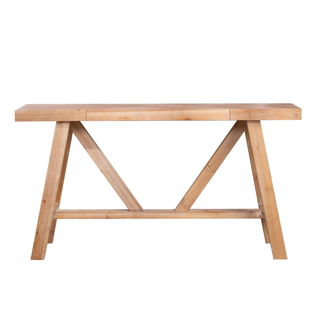 Farmhouse A-Frame Console Table - 58.5" Wide.