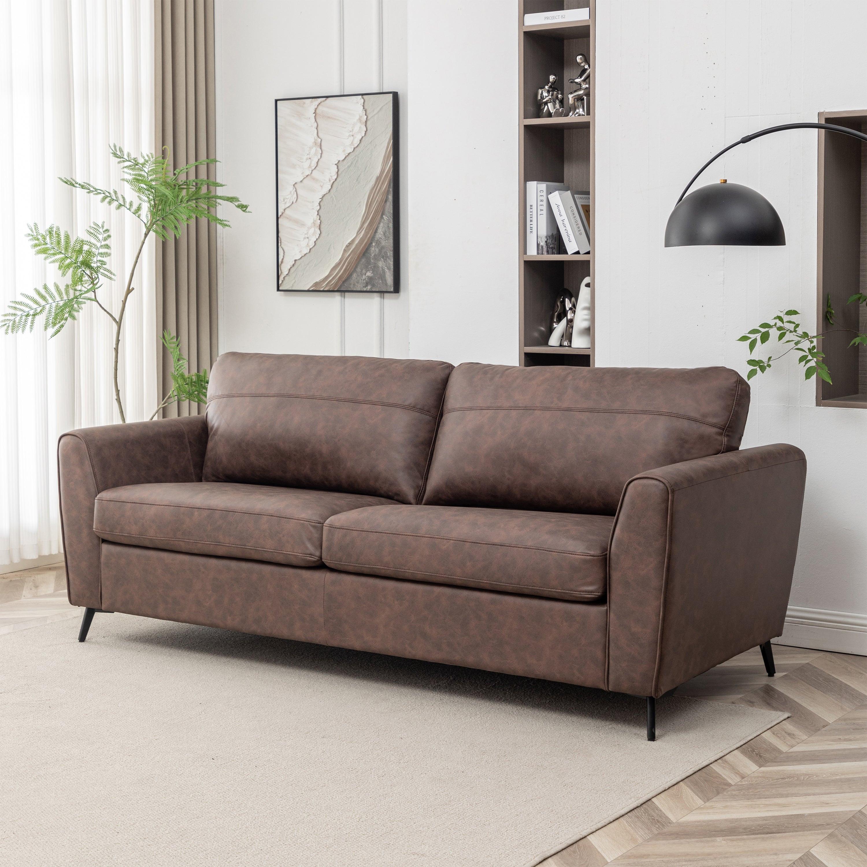 2-Seater Convertible Sofa Bed - Ideal for Small Spaces.