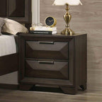 Espresso Finish 3PC Bedroom Set with King Bed & Nightstands.
