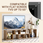 2 Pieces Cube TV Stand for Versatile Living Room Setup.