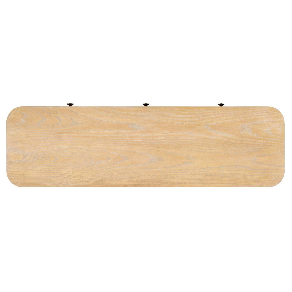 TREXM Rustic Console Table with Drawers for Entryway & Living Room.