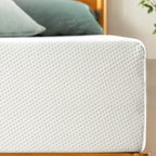 Close-up of Green Tea Memory Foam Mattress Full showing breathable, textured cover. Provides body-contouring comfort and odor control.